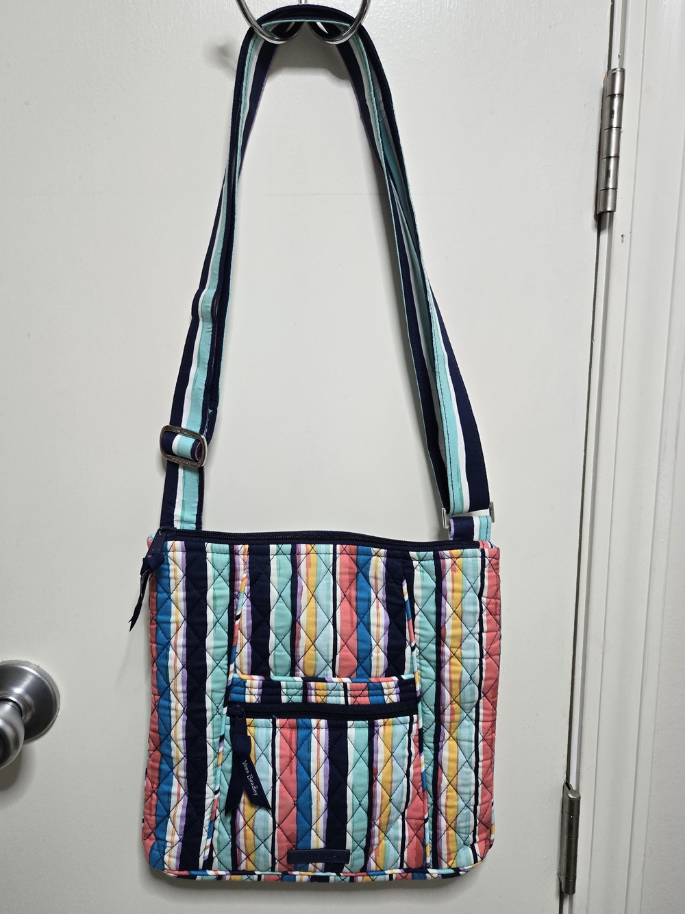 Vera Bradley Multicolor Quilted Stripe Crossbody Bag